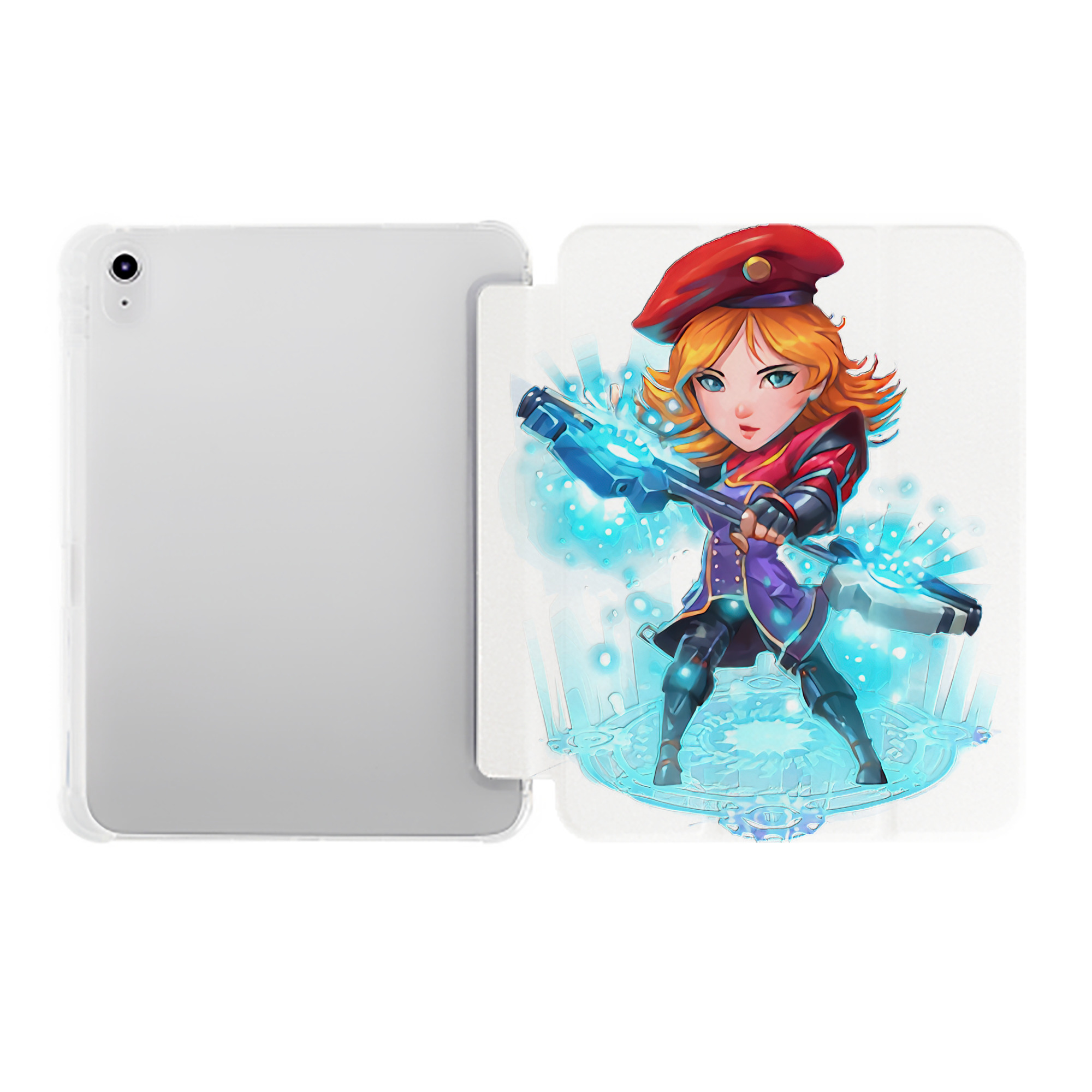 （画像用） リーグ・オブ・レジェンド League of Legends LOL IPad ケース ペン収納付き 三つ折りスタンド PUレザー×シリコン 対応機種9.5/10.5/10.9インチ